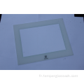 Commandes tactiles numériques LED en verre trempé blanc